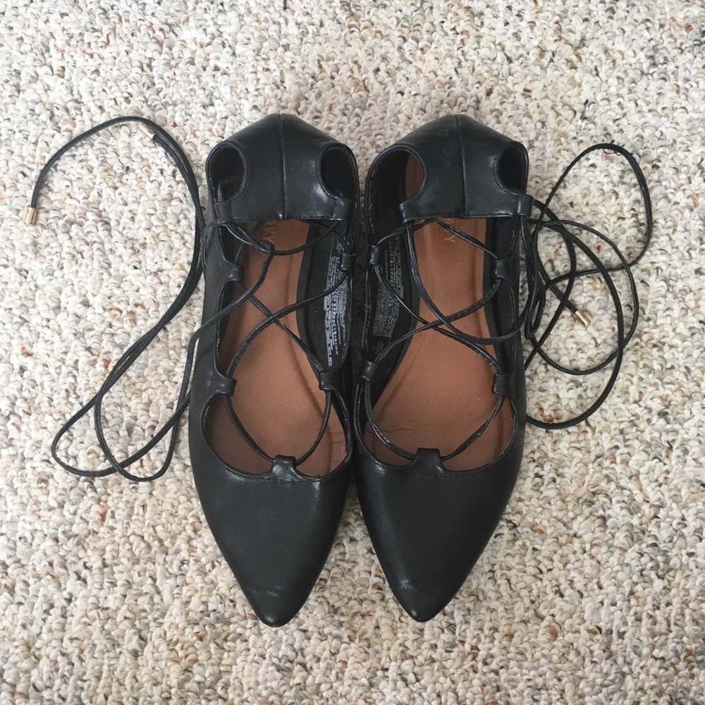 Old Navy Lace-up Ballet Flats